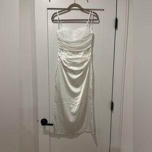 Fortune Seeker Midi Dress White